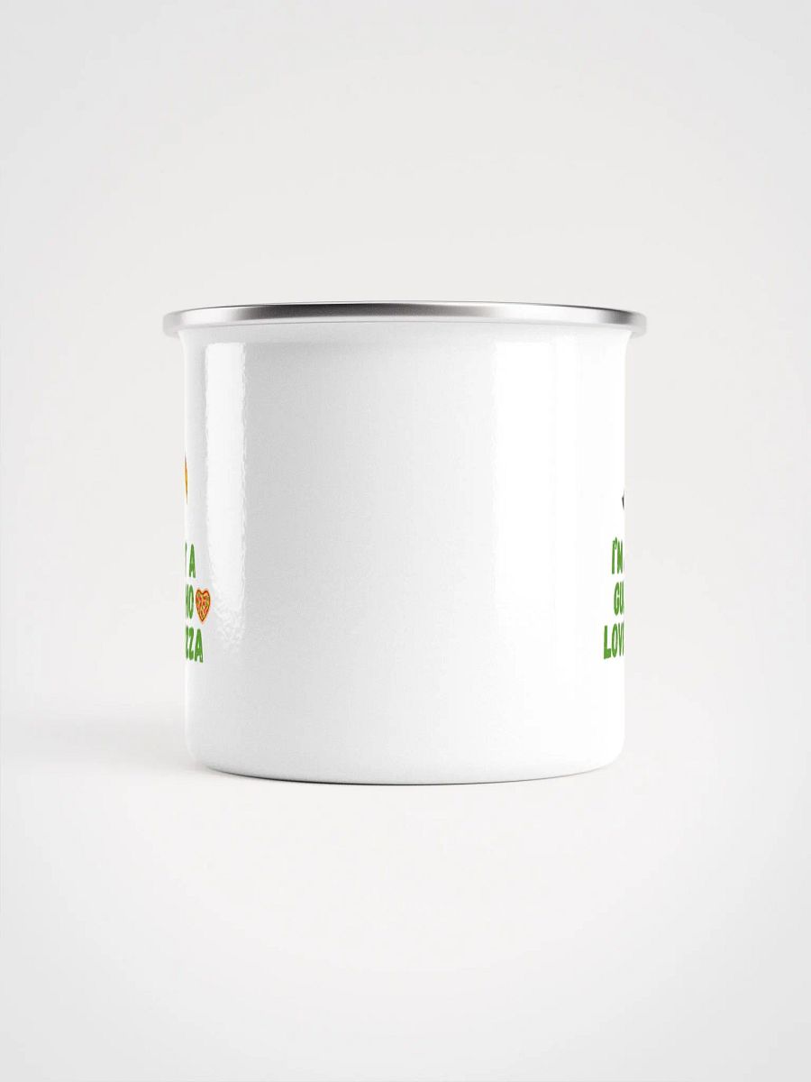I'm Just a Gull Who Loves Pizza Enamel Mug product image (2)