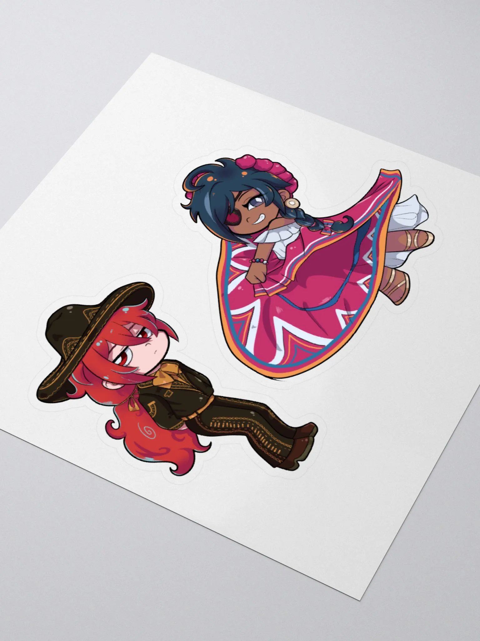 Mexican Diluc & Kaeya Duo Sticker (Genshin Impact) product image (9)