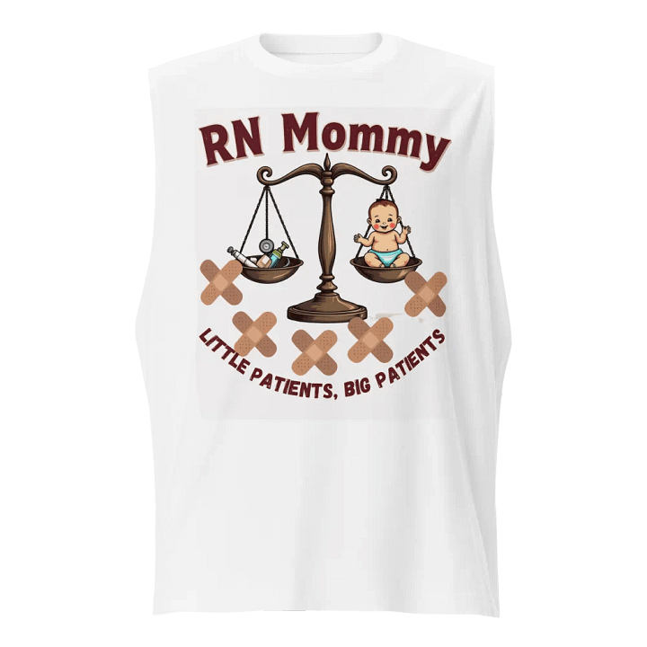 RN Mommy Balance Scale Muscle Tank product image (1)