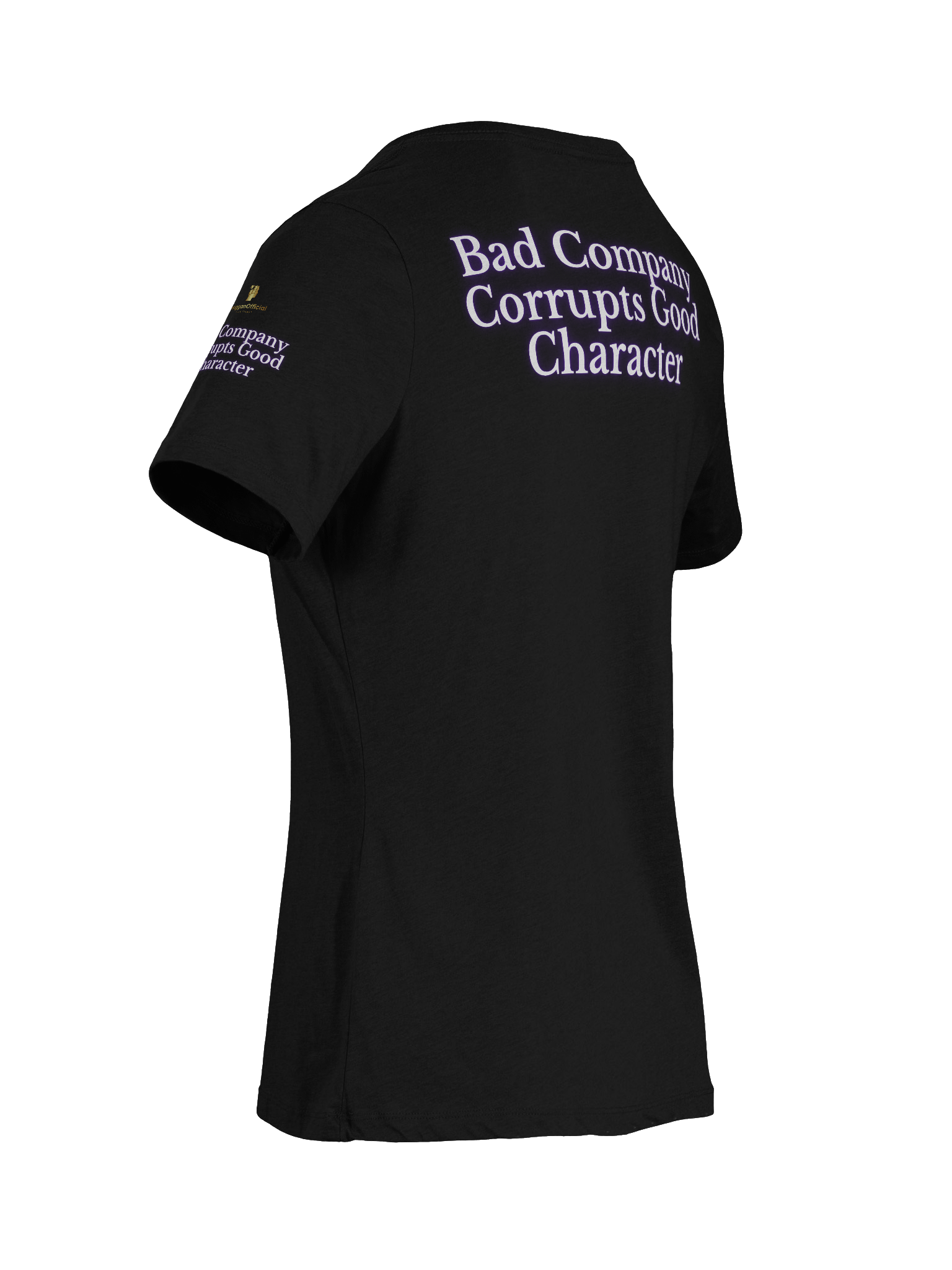 WigganOfficial “Bad Company Corrupts Good Character” V-Neck T-Shirt. product image (58)