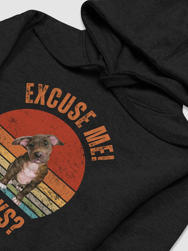 Excuse Me, Snacks? Retro Pit Bull Puppy Hoodie product image (2)