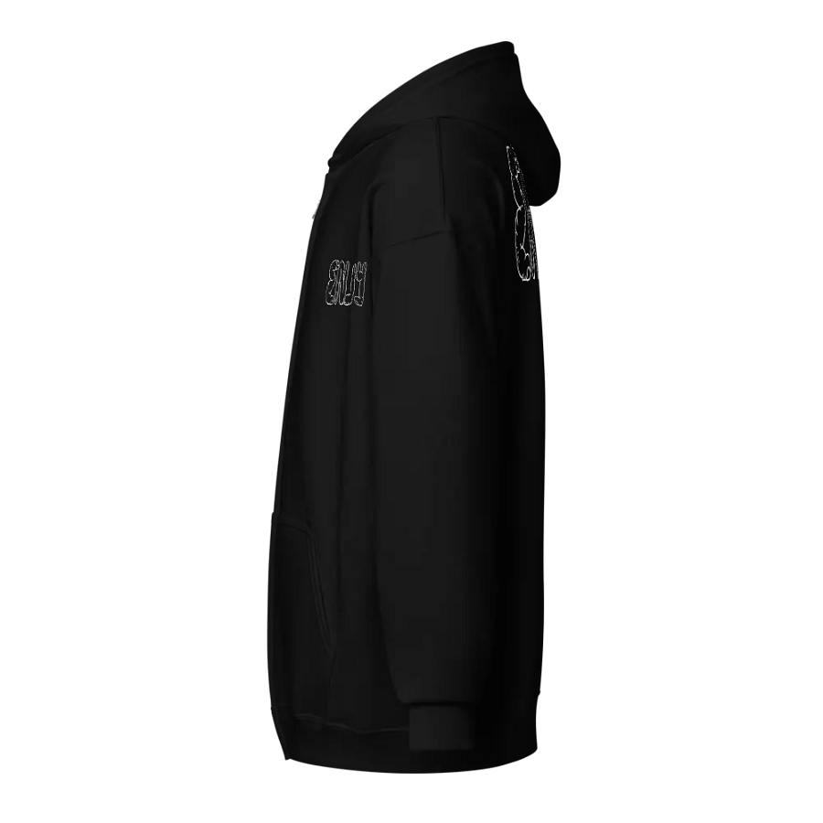 Enjoy Hoodie- Fingers #4 B/W product image (3)