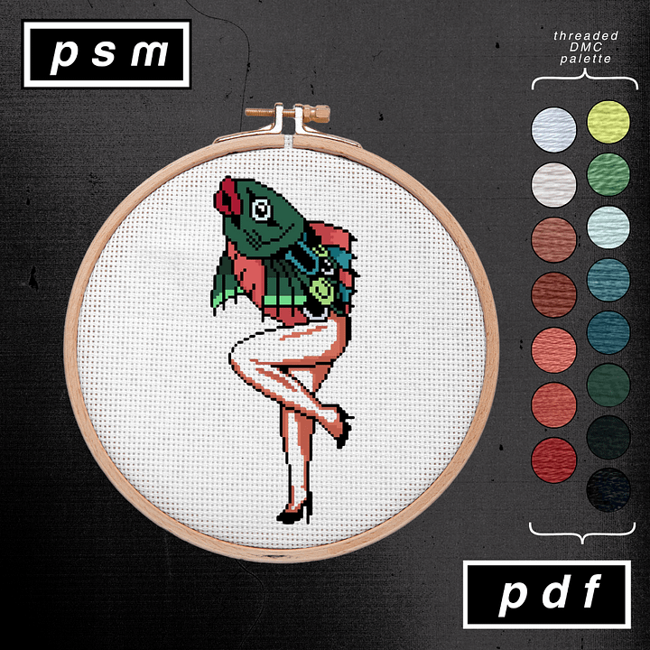 Fish Lady Pattern product image (1)