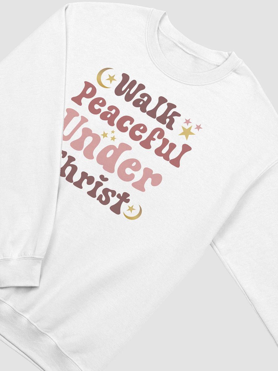 Walk Peaceful Under Christ Gildan Sweater product image (3)