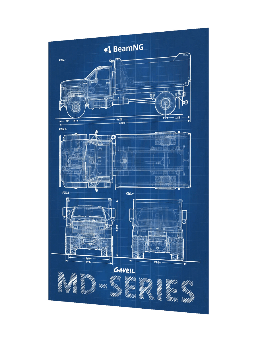 Gavril MD-Series Blueprint Poster product image (3)
