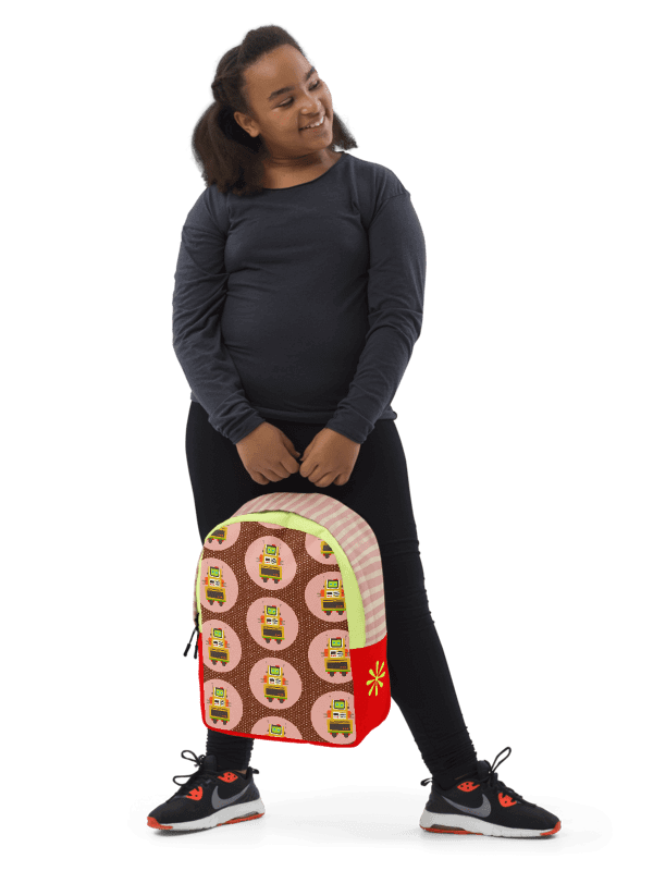 Bungalow the Atomic Robot - Backpack Yellow and Pink Stripes product image (9)