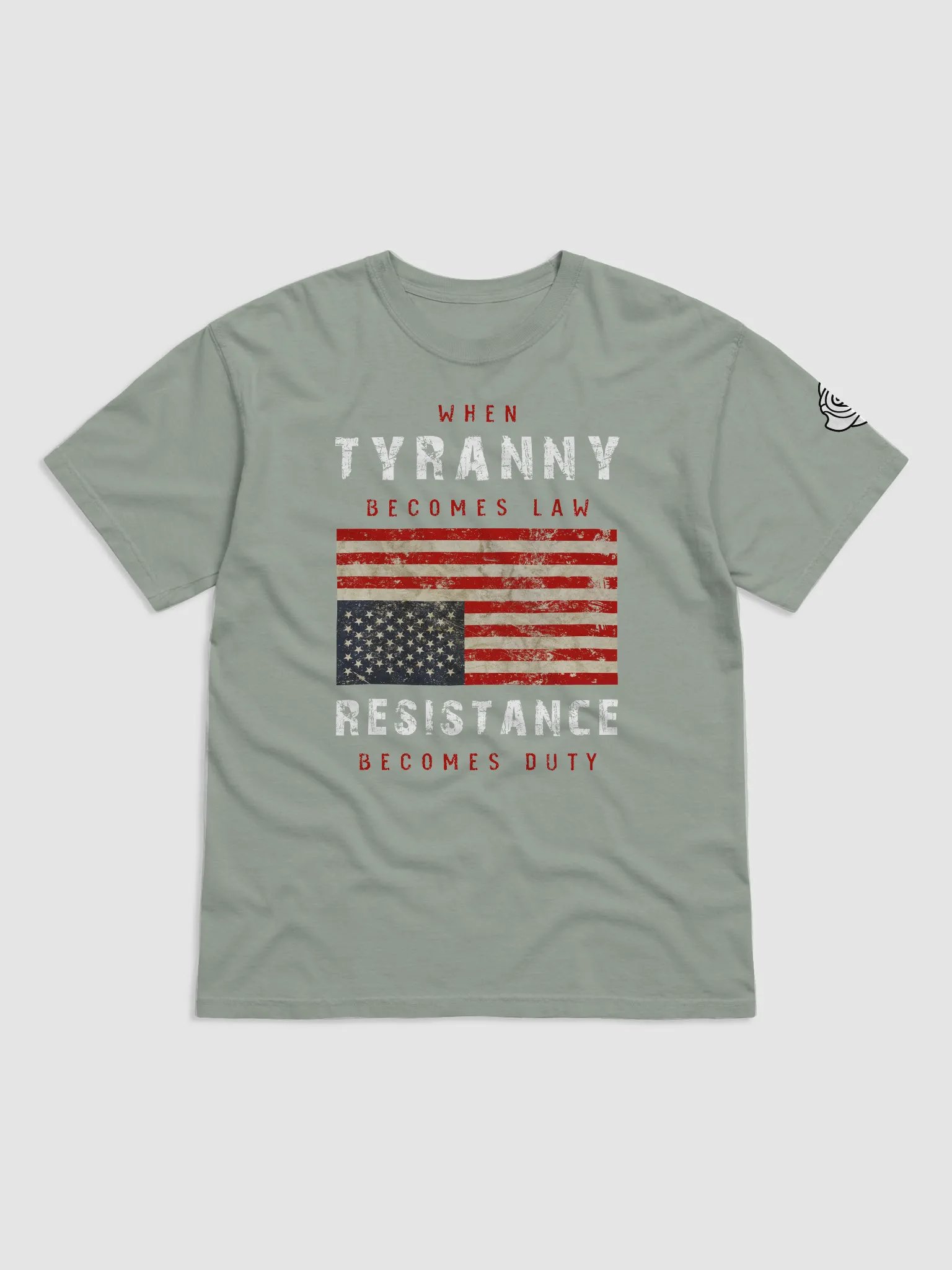 Tyranny / Resistance Men's Heavyweight Tee - A product image (4)