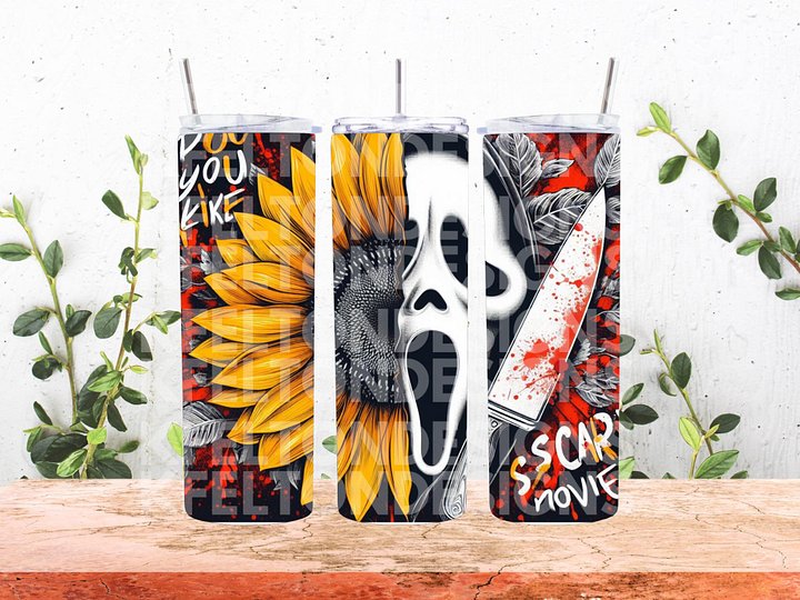 Sunflower Ghostface 20oz Tumbler product image (1)