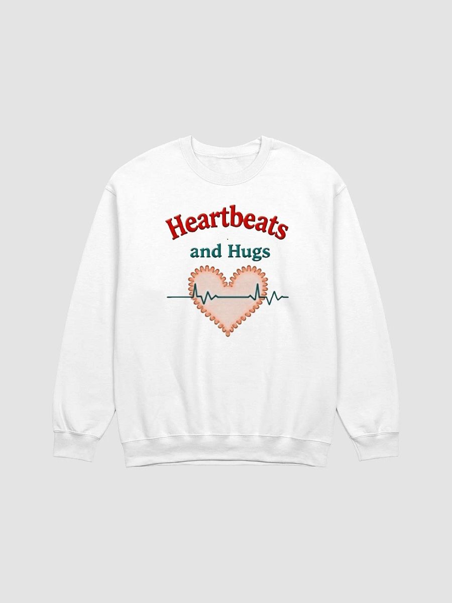 Heartbeats and Hugs EKG Crewneck Sweatshirt product image (10)
