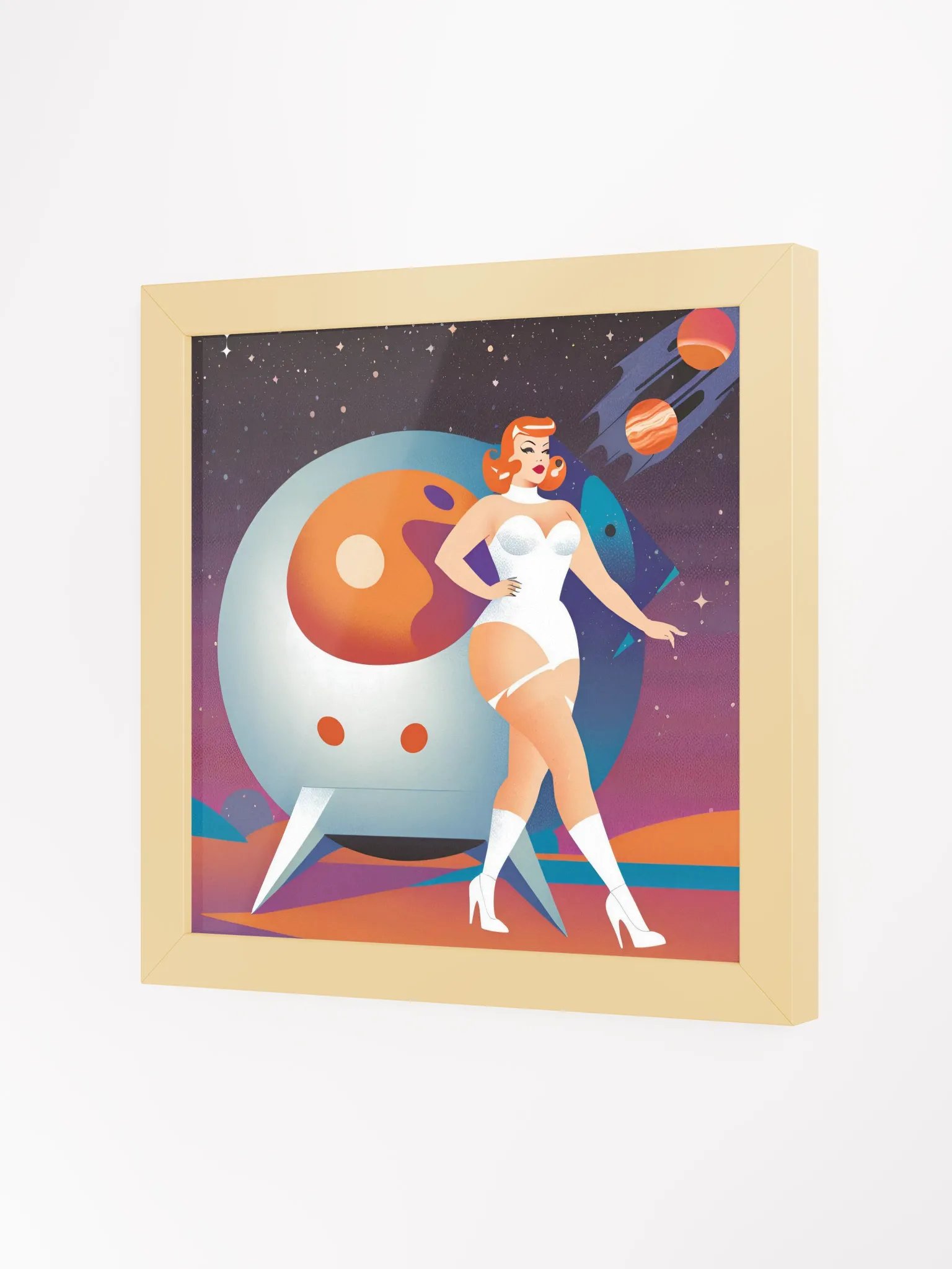 Futuristic Femme Framed Matte Poster product image (24)