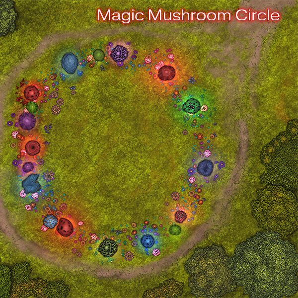 Enchant Your Games with the Magic Mushroom Circle Map Set product image (1)