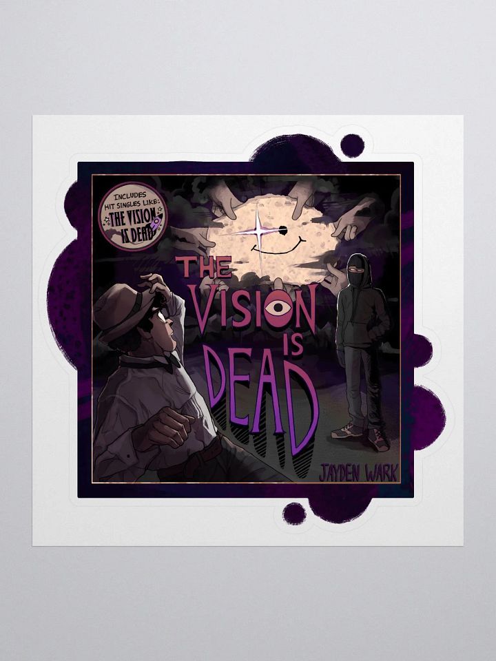 The Vision Is Dead Album Sticker (Border) product image (1)