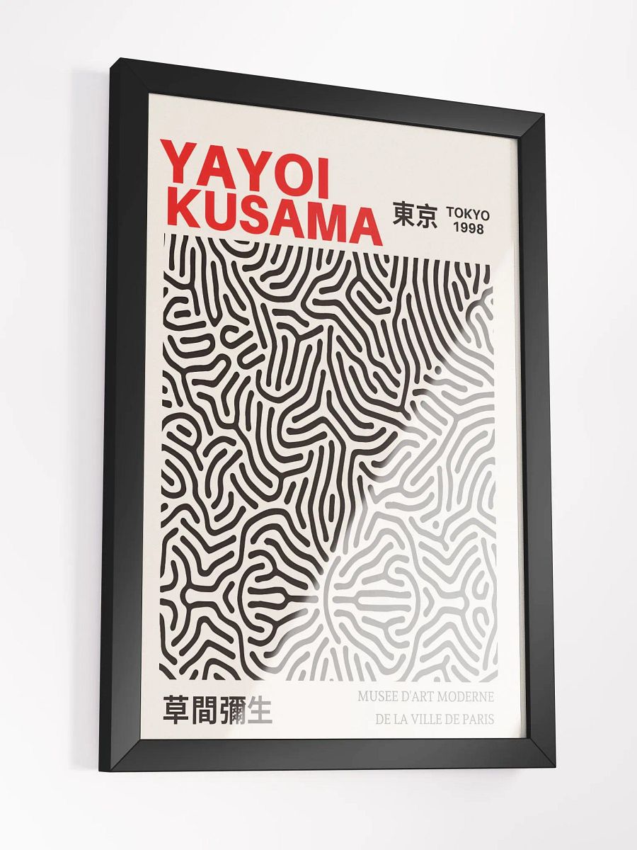 yayoi kusama orange black red Poster product image (6)
