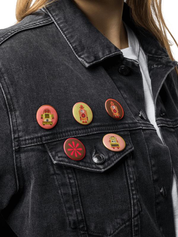 Atomic Robot Party - Button Pins product image (2)