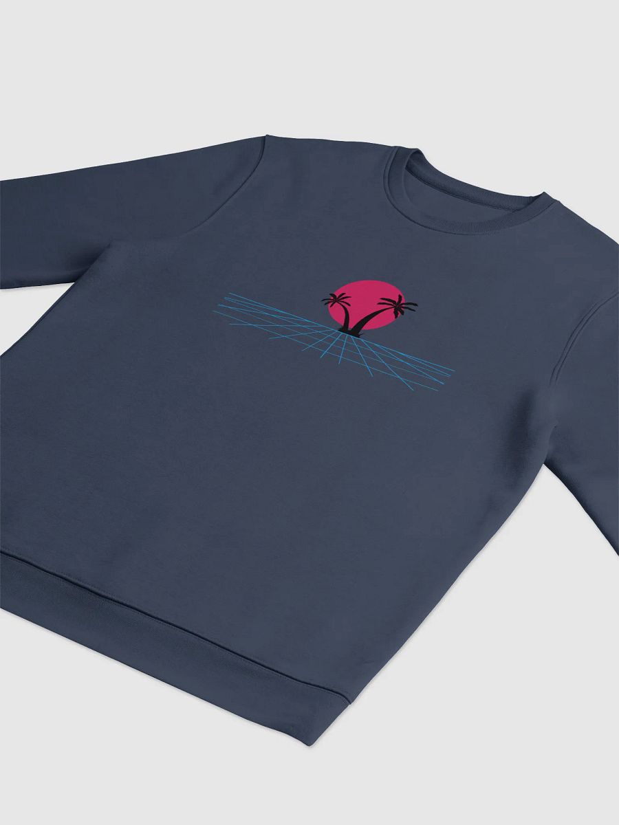 Vaporwave Palm Unisex Eco Sweatshirt product image (3)