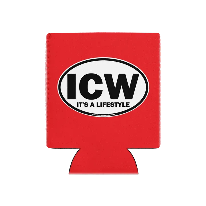 ICW-It's A Lifestyle - Red Can Koozie product image (1)