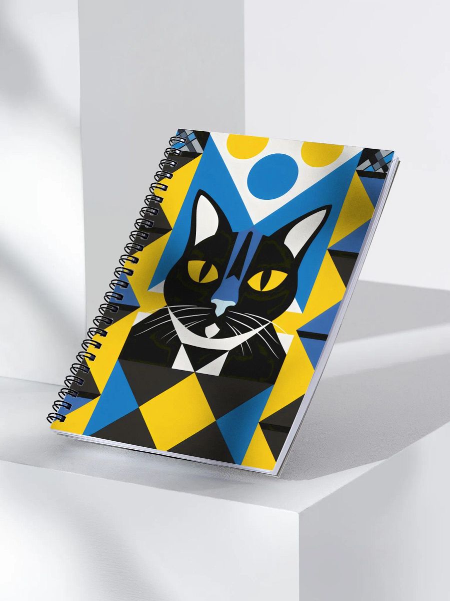 Geometric Cat Dreams Spiral Notebook product image (3)