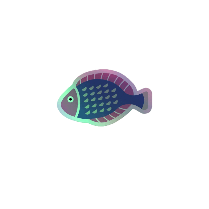 Holographic Fish Frenzy Sticker Sheet product image (1)