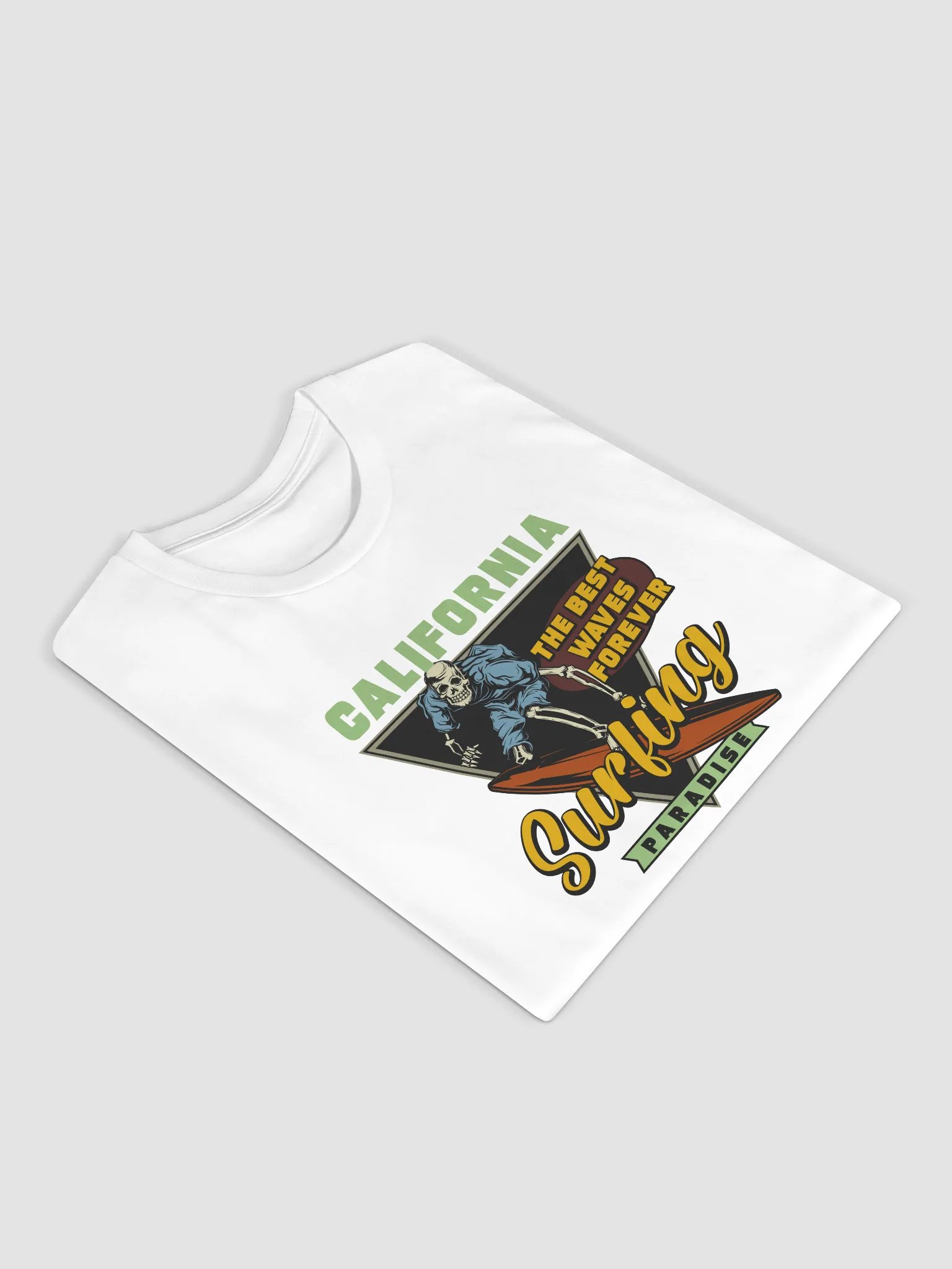 Retro California Surfing Skeleton T-Shirt product image (34)