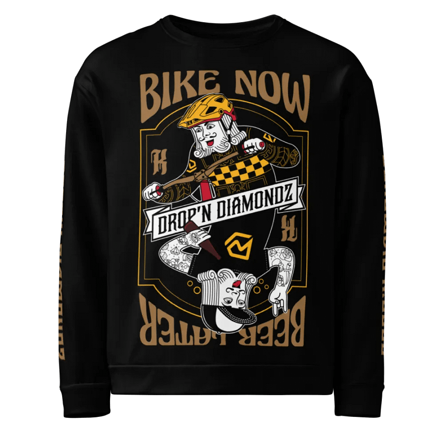 Bike Now, Beer Later Sweatshirt product image (1)