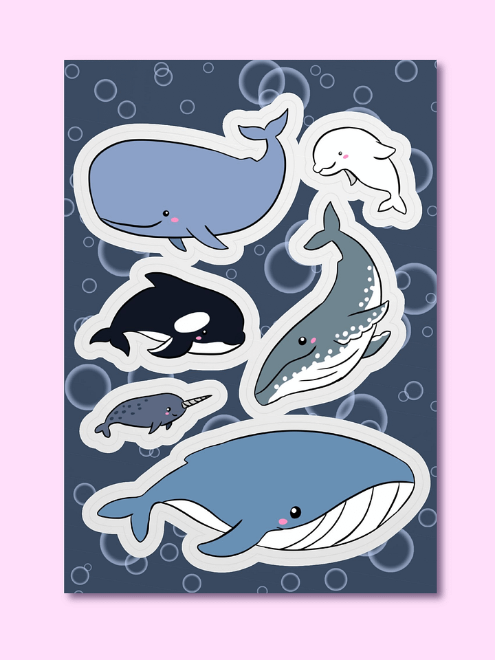 Whales Delight Sticker Sheet product image (1)