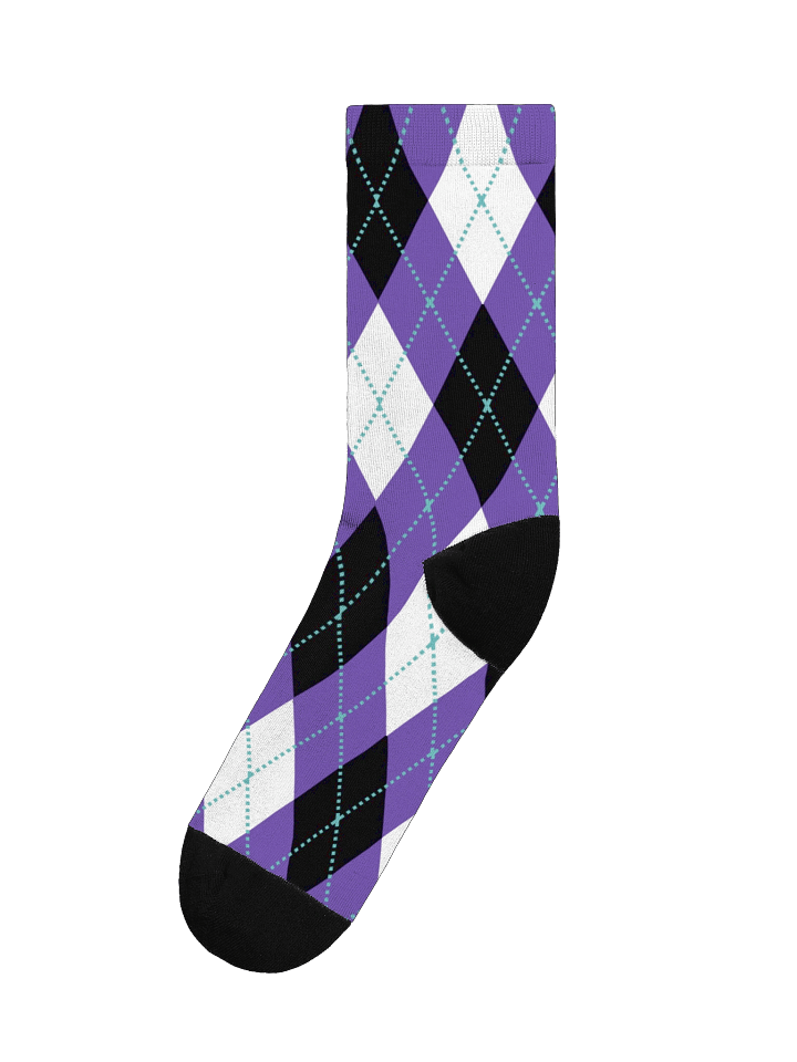Purple Argyle Socks product image (1)
