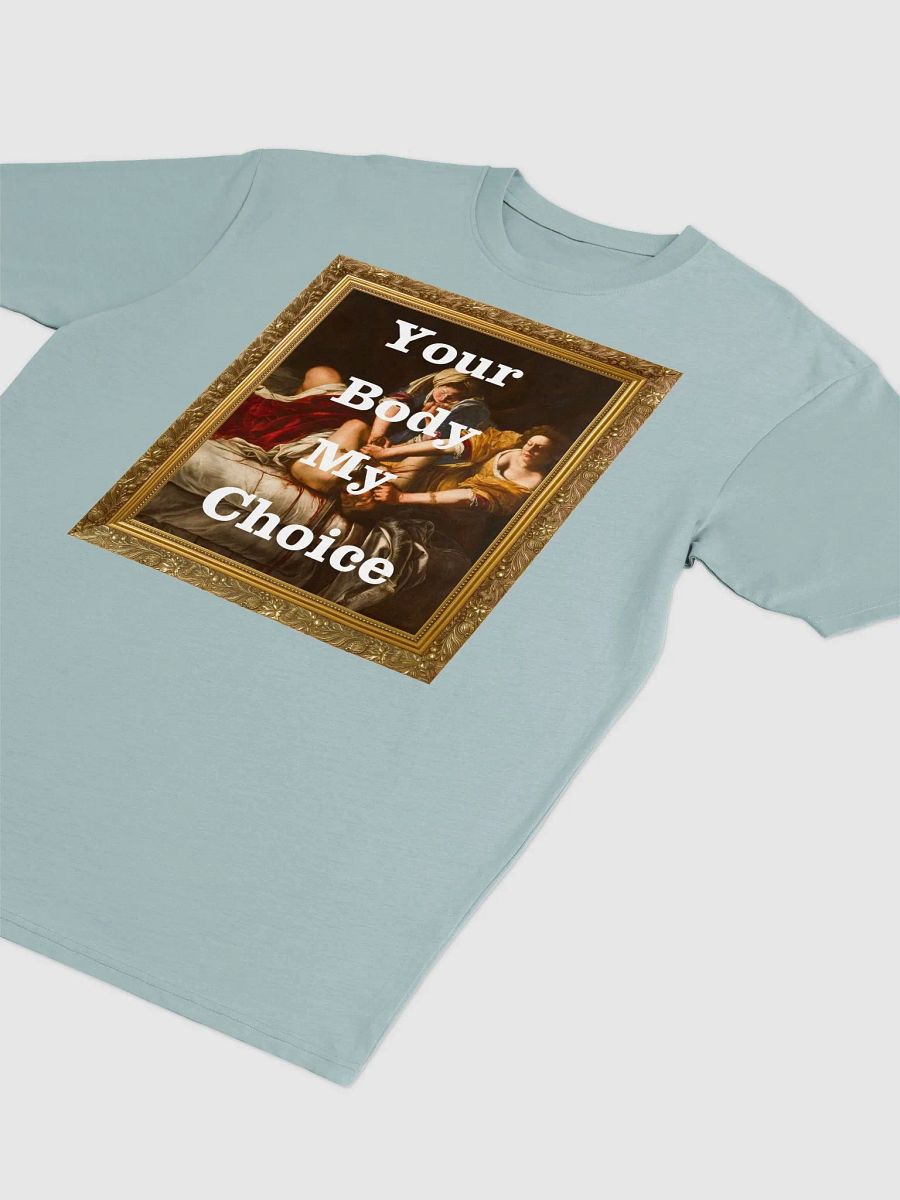 Judith Slaying Your Body My Choice Framed Heavyweight T-Shirt Double-Sided product image (3)