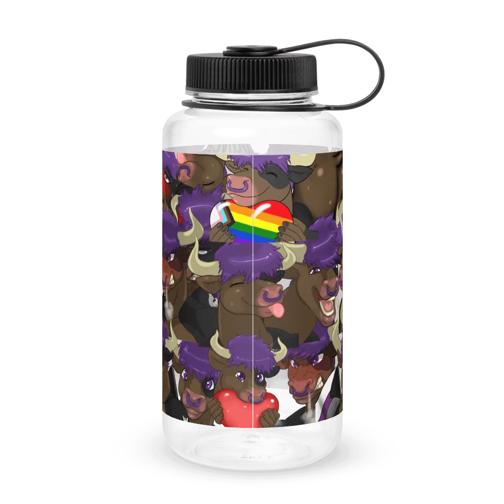 Yuuma Emote Collage Water Bottle product image (2)