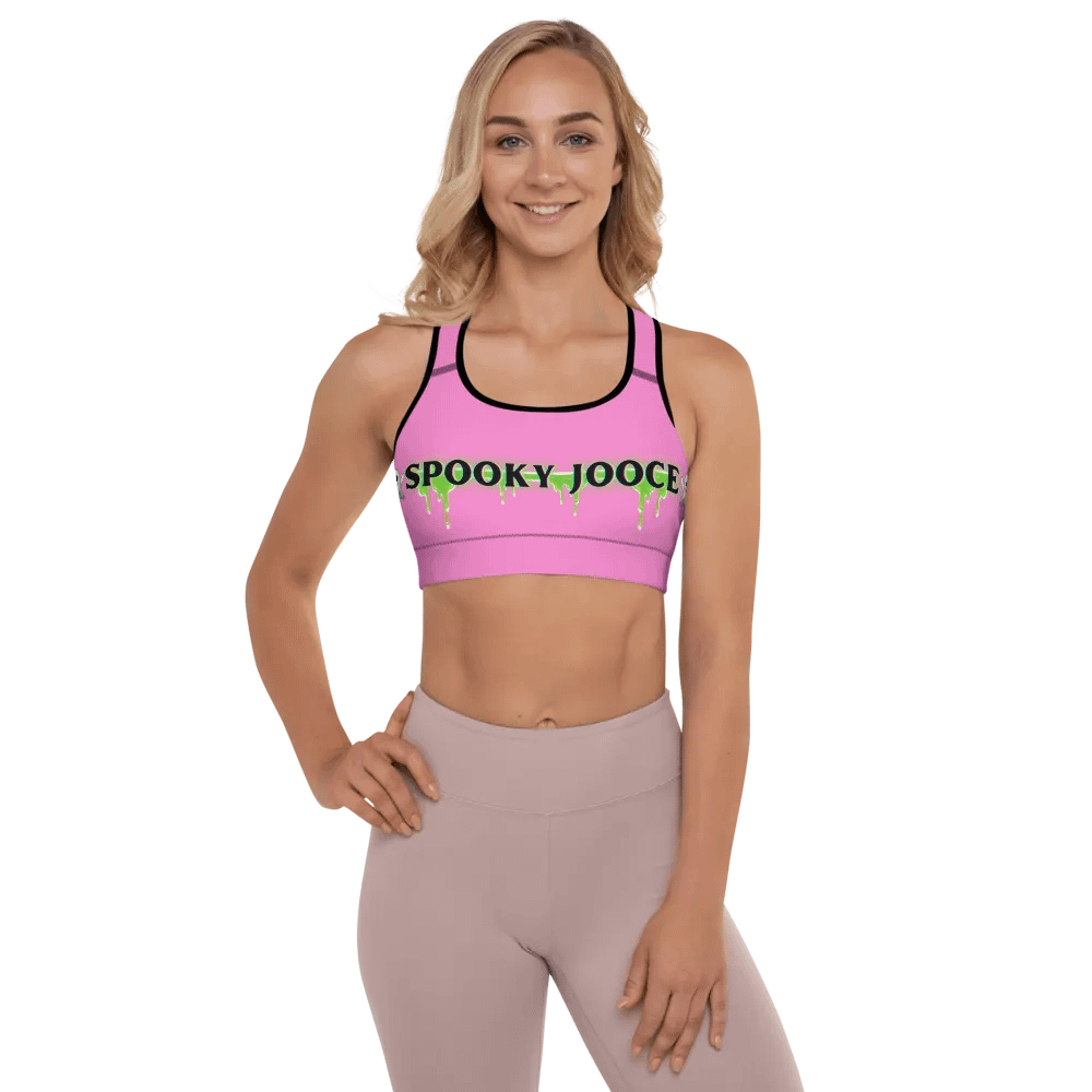 SPOOKY JOOCE Padded Sports Bra - Light Pink product image (6)