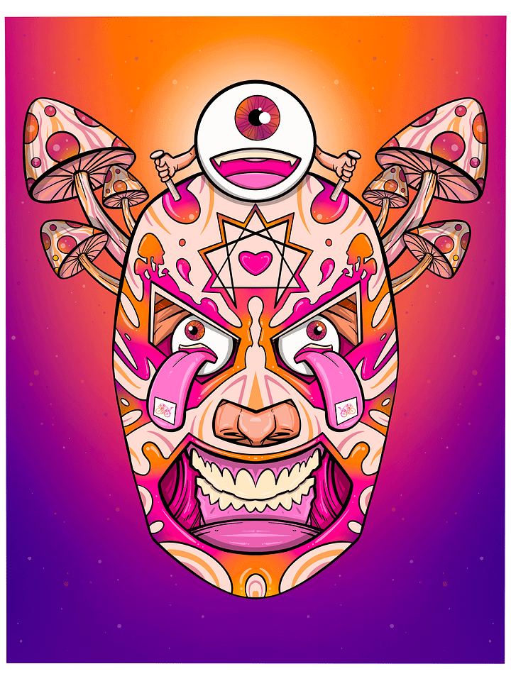 Psychedelic Warrior Print product image (1)