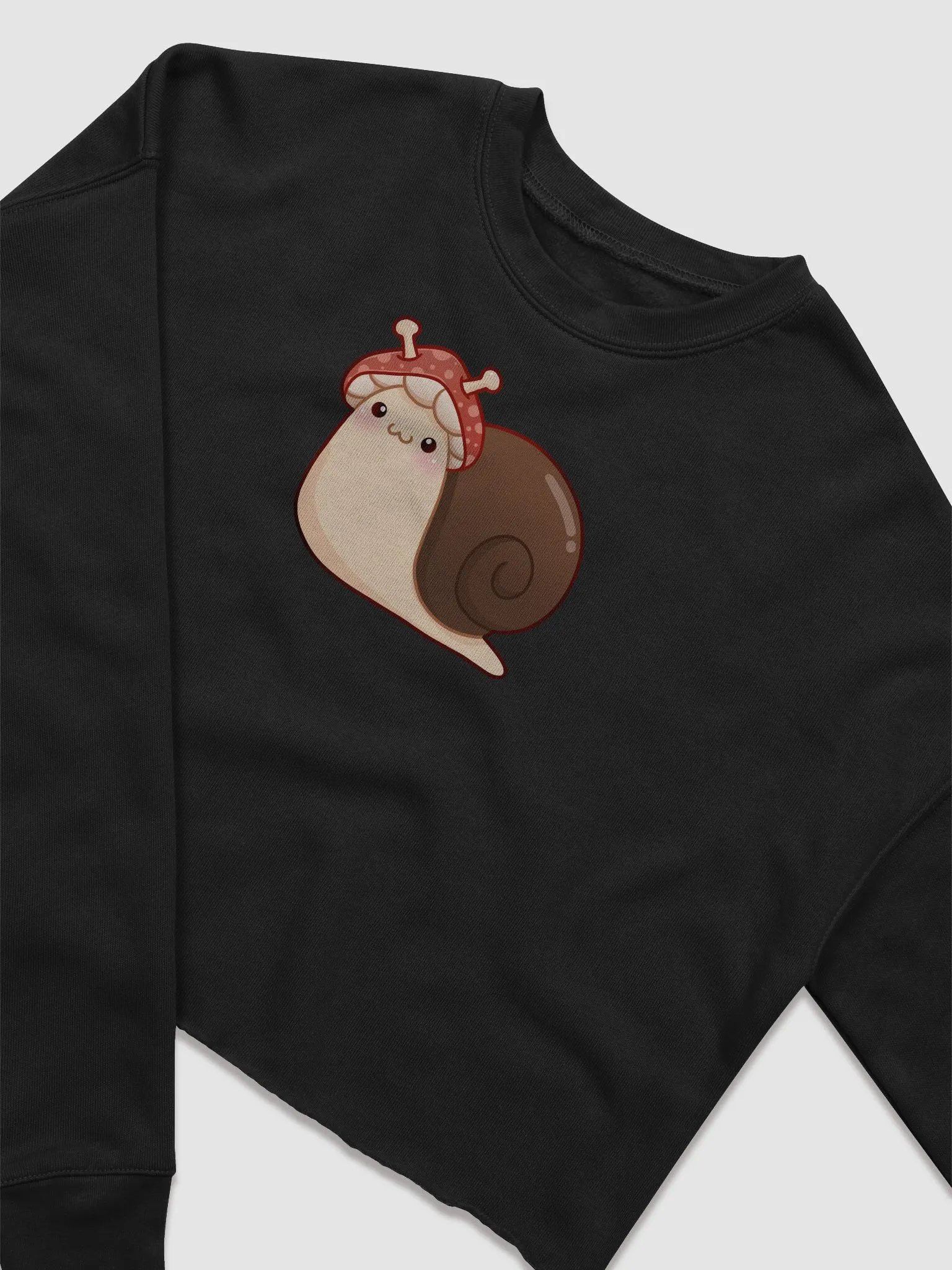 Mushie Snail Cropped Sweatshirt product image (1)