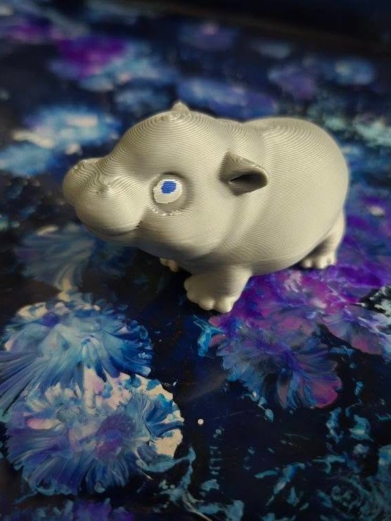 Pygmy Hippo - 3D Printed product image (1)