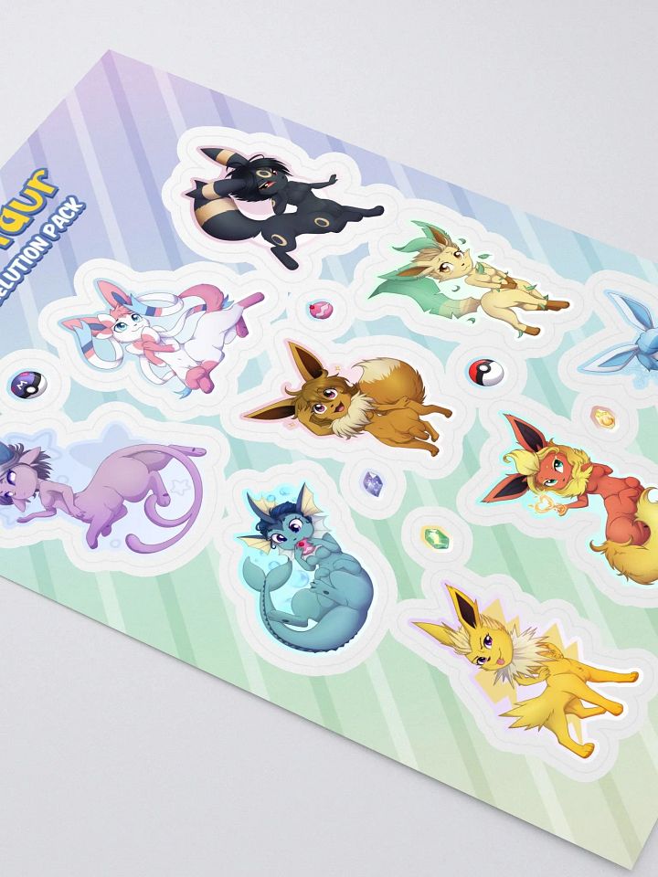 PokéTaur Eeveelution Sticker Pack product image (2)