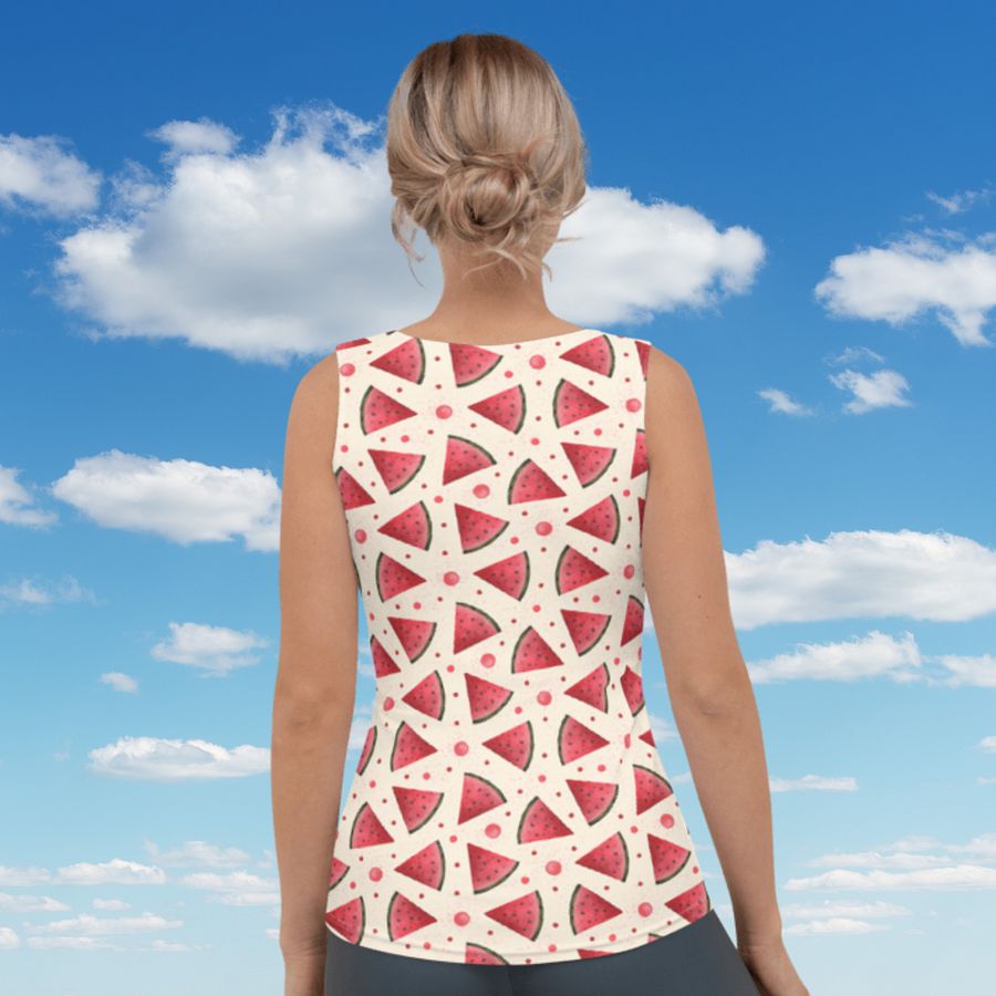 Hello Weekend Watermelon All Over Print Tank Top product image (6)
