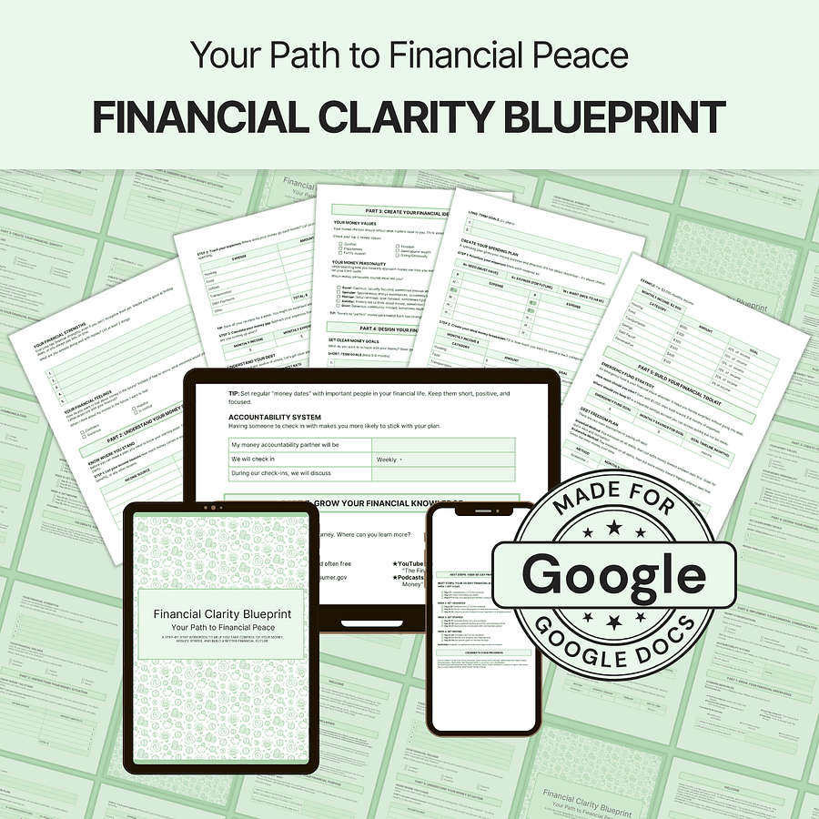 Financial Clarity Blueprint - Google Docs product image (10)