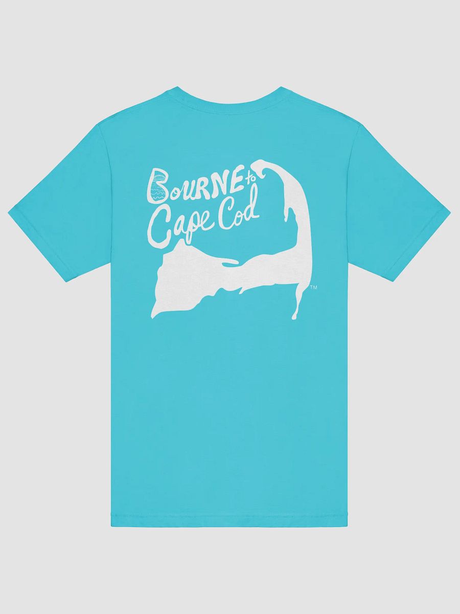 Men's | BOURNE to Cape Cod™ | Supersoft T-Shirt by Bella+Canvas | White Logo on Bright Colors product image (4)