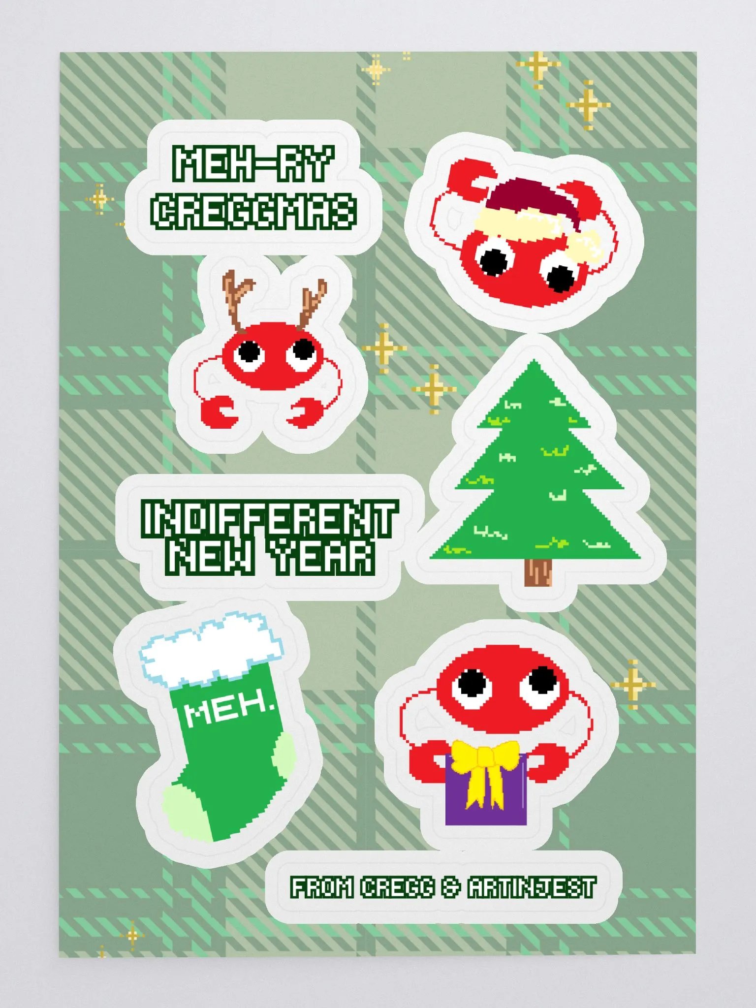 Meh-ry Creggmas Sticker Sheet product image (2)