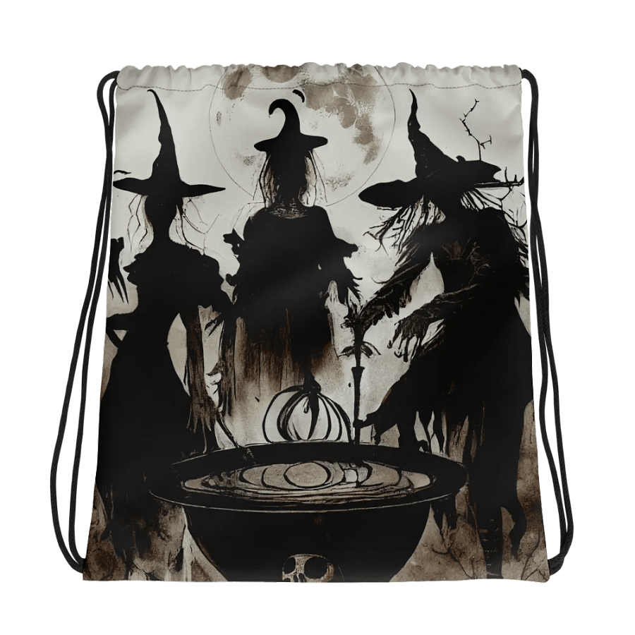Moonlit Coven Drawstring Bag product image (1)