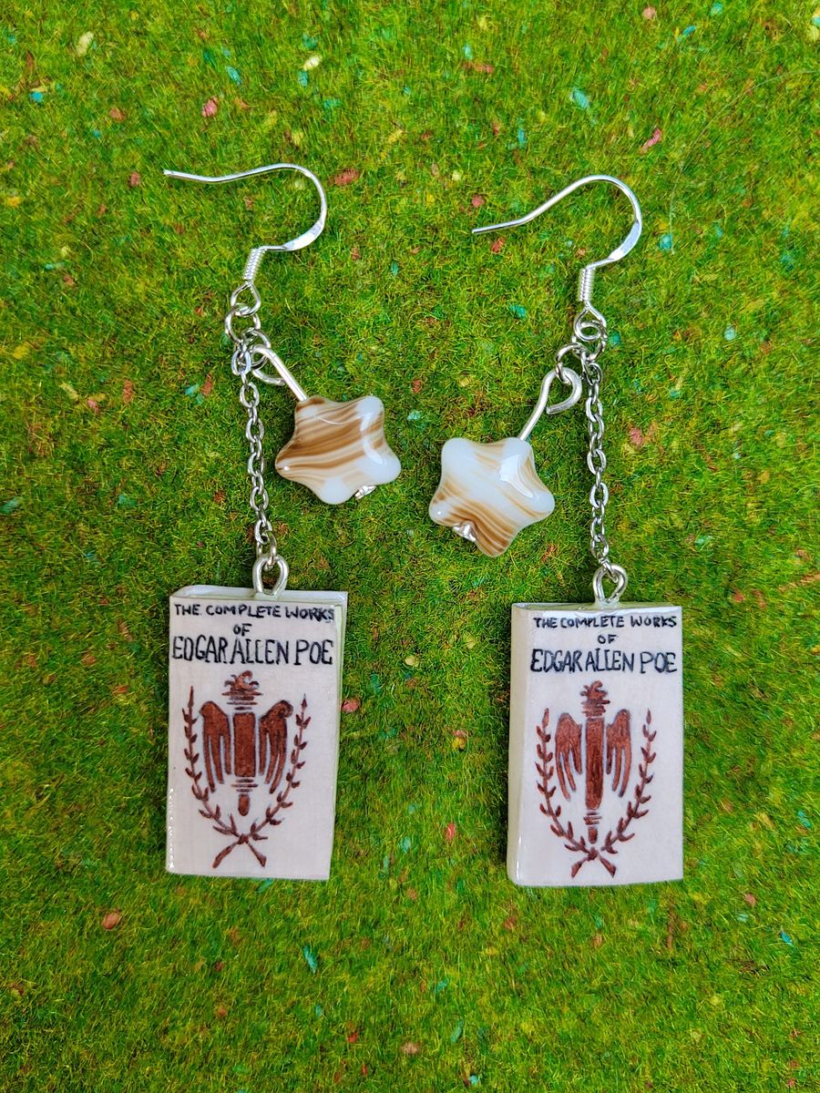 The Complete Works of Edgar Allen Poe - Classic Book Earrings product image (1)