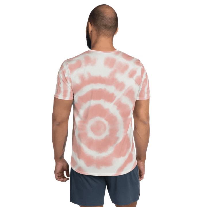 Spiral Pink All-Over Athletic Tee product image (2)
