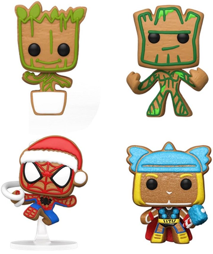 Set brelocuri Funko Pocket POP! Marvel: Marvel - Happy Holidays Tree Box (Glows in the Dark) (Diamond Collection) product image (2)