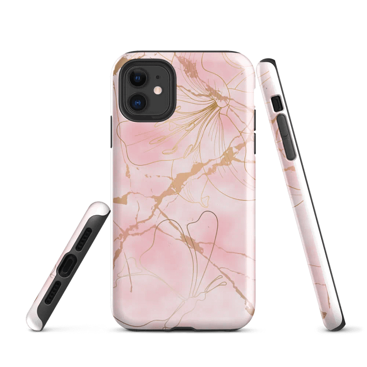 Golden Floral iPhone® Tough Case product image (2)