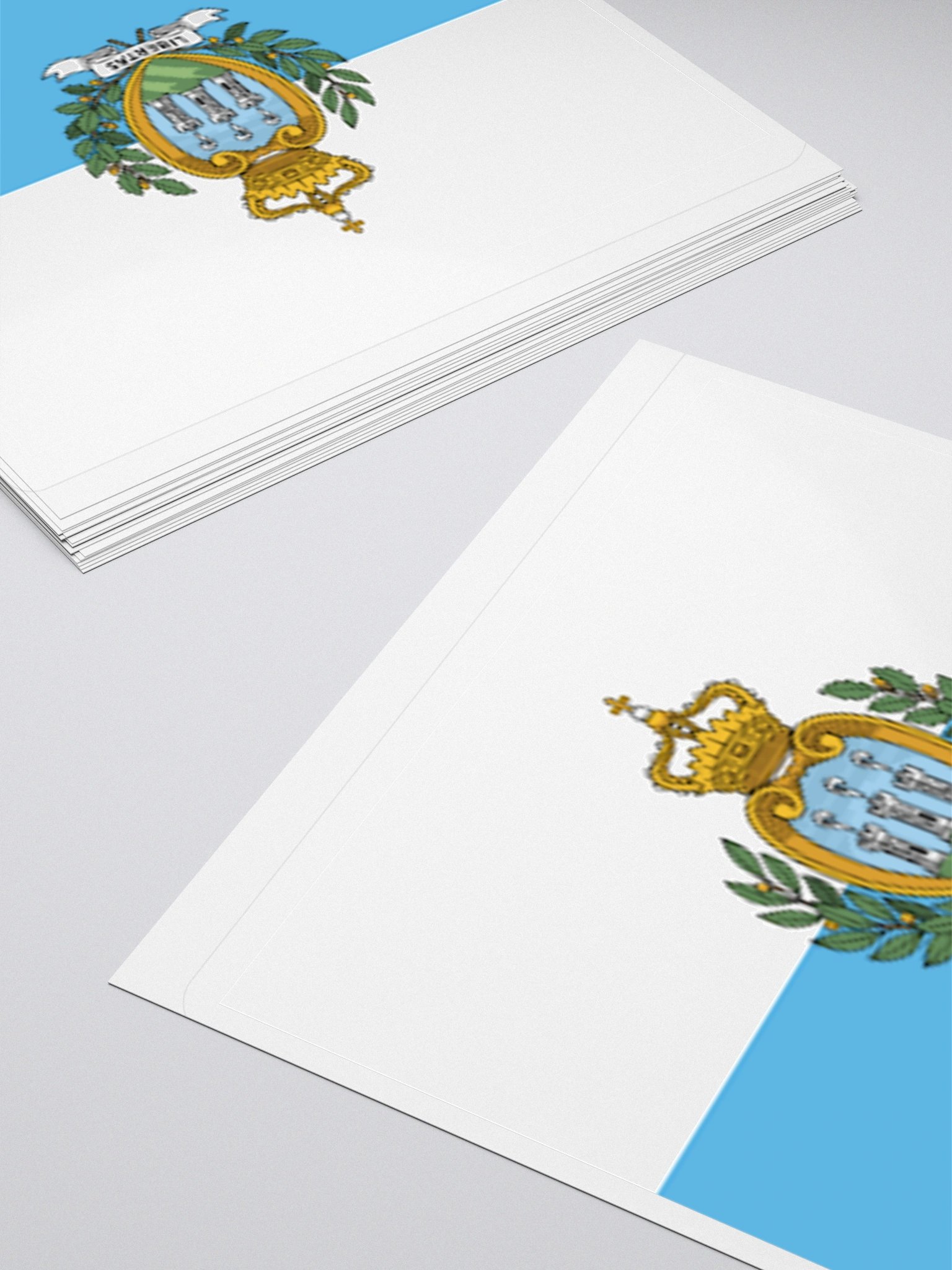 San Marino Flag Sticker - Durable Vinyl for Indoor Use - Multiple Sizes product image (12)
