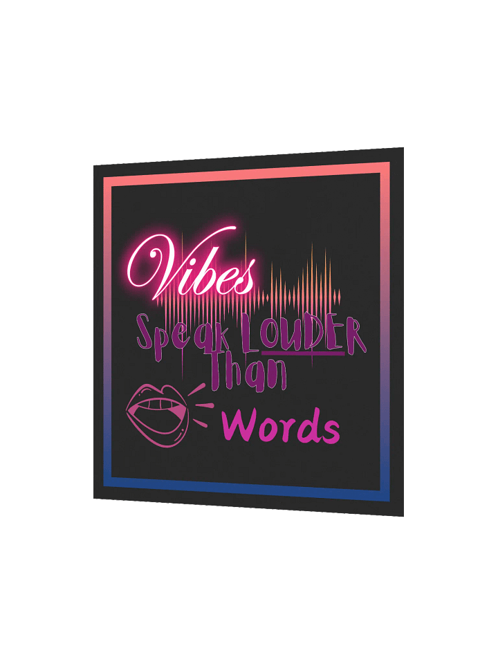Neon Vibes Speak Louder Poster product image (6)