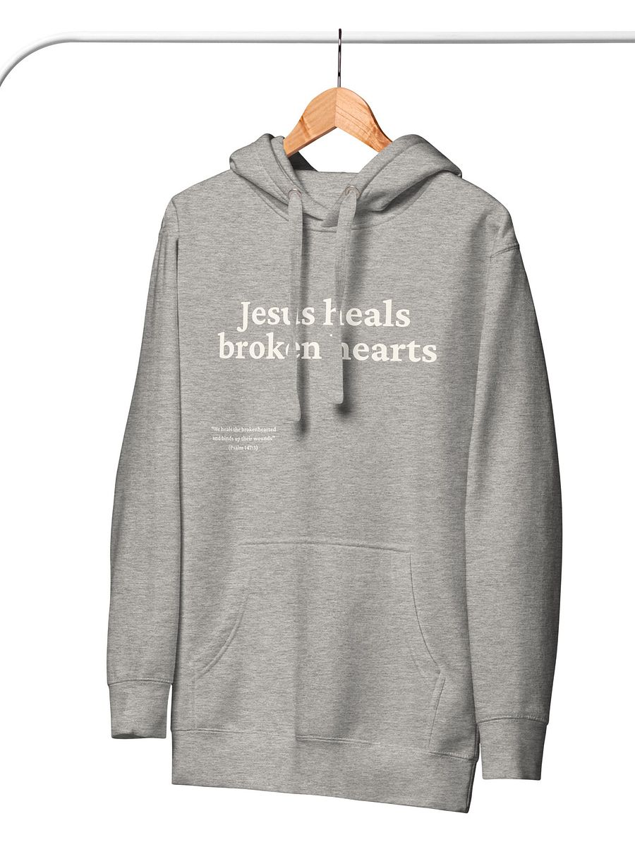 Jesus Heals Broken Hearts Christian Comfy Hoodie product image (4)