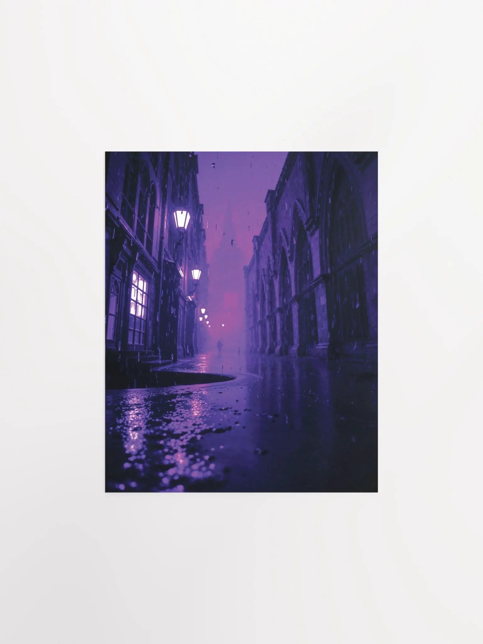 Gothic Alleyway Reflections Poster product image (5)
