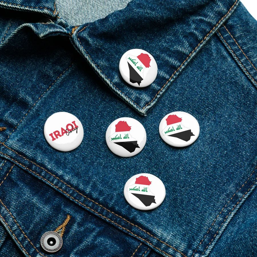 Iraqi Flag Pin Buttons Set product image (16)