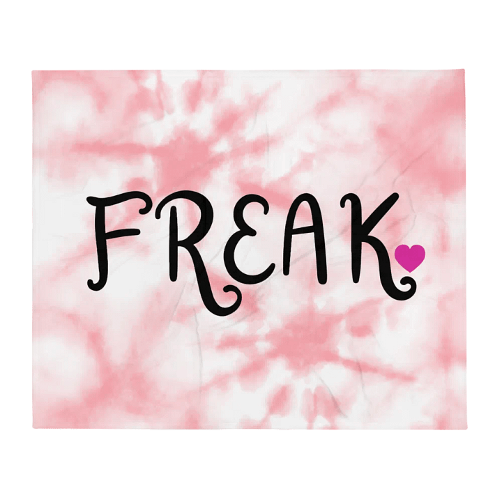 Freak Pink Tie Dye Blanket product image (1)