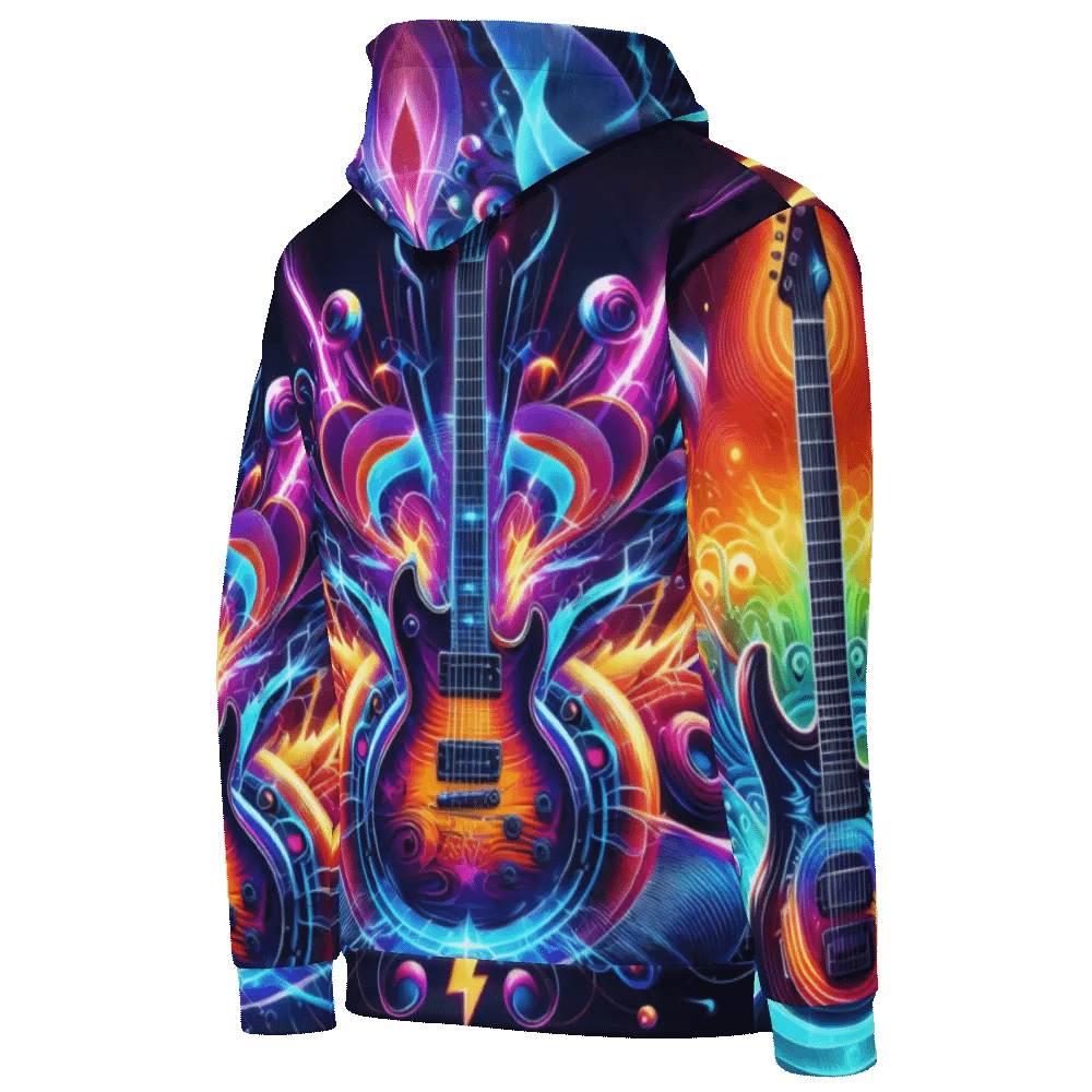 Guitar Musical Instrument - All-Over Unisex Hoodie #12 product image (9)