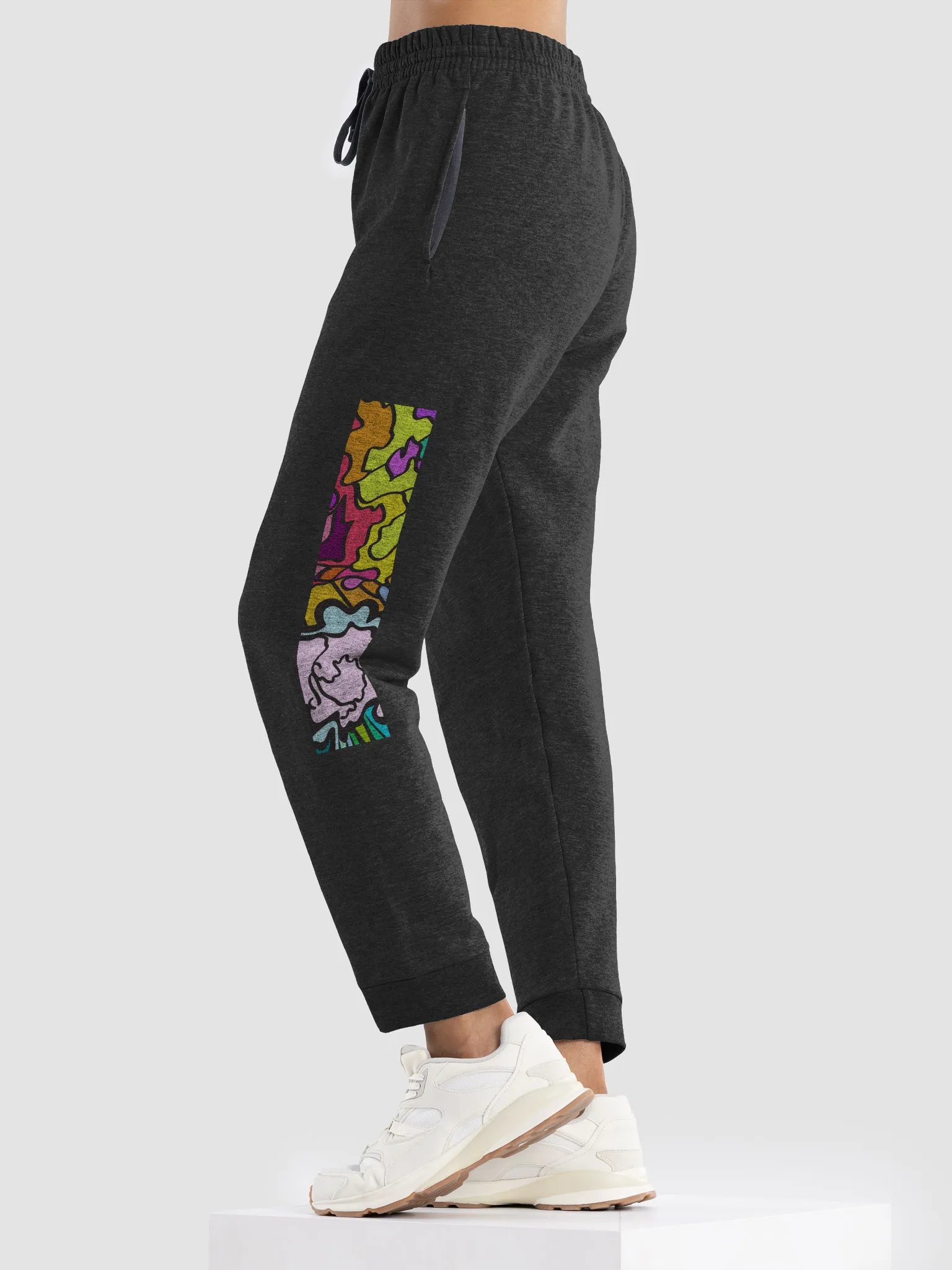 Vibrant Abstract Unisex Joggers - Wave at Sunset product image (5)